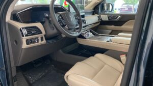 Interior of our luxury Lincoln Navigator