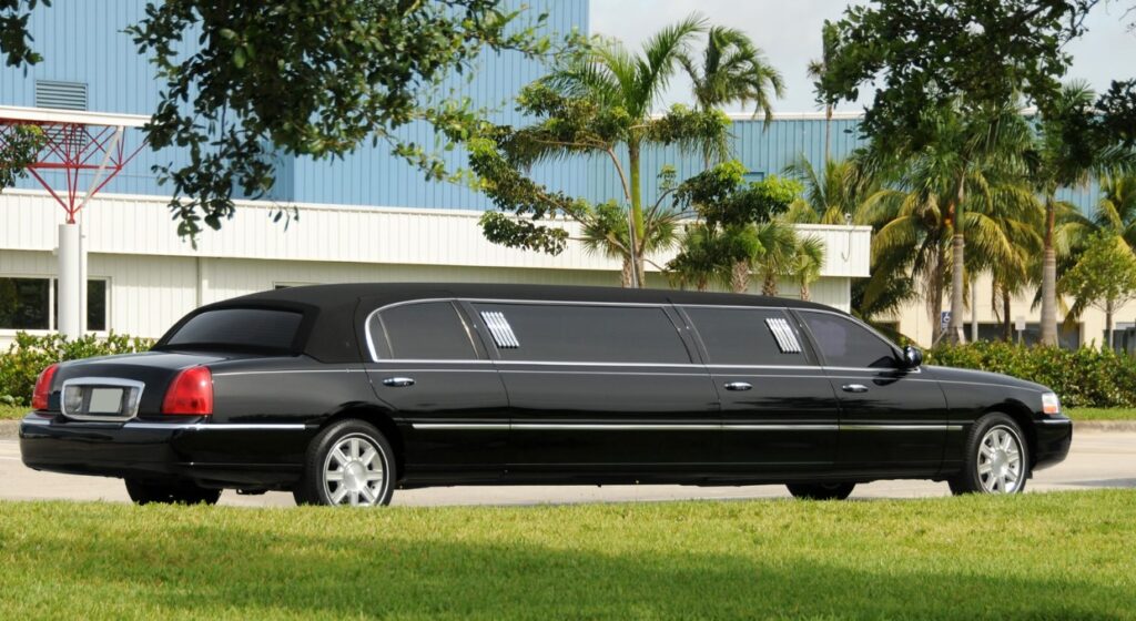 black limousine