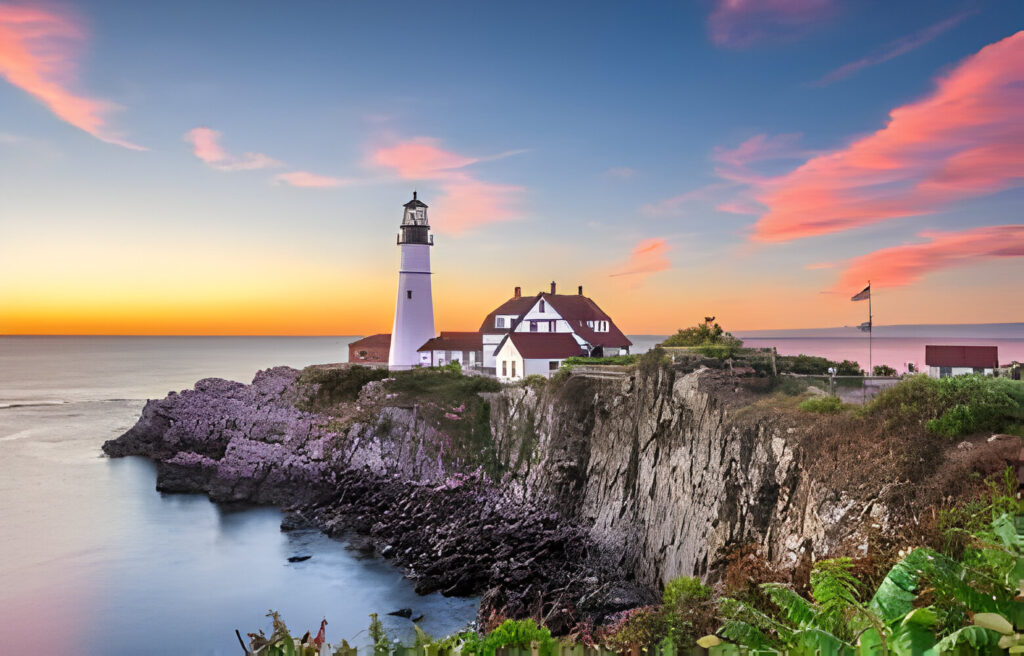 Light House at Portland, Maine