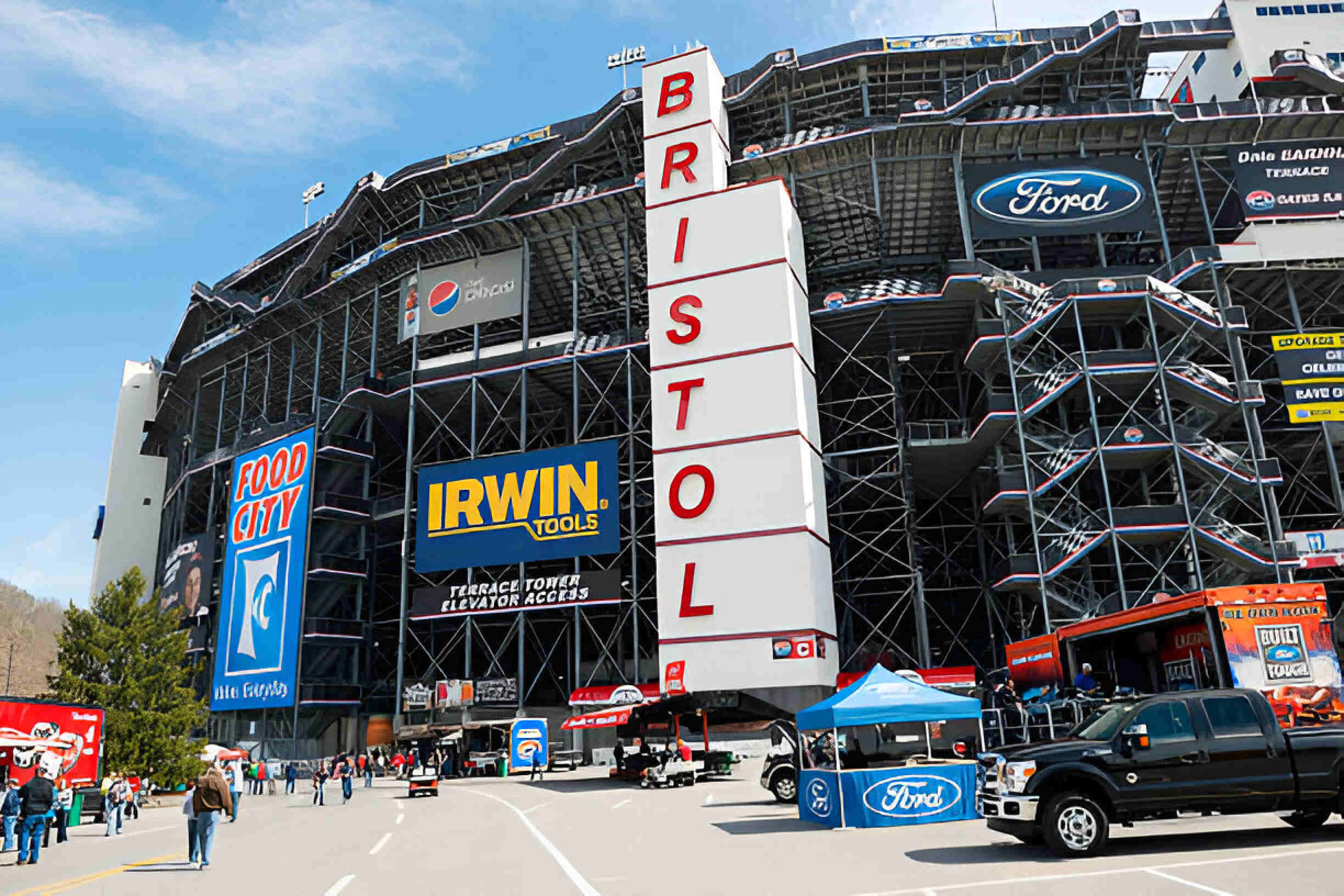 Outside view of Bristol Motor Speedway