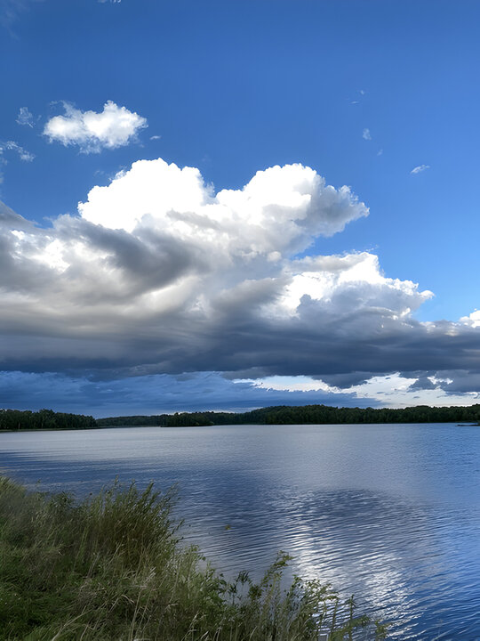 Clouds over the Gile Flowage in Northern Wisconsin