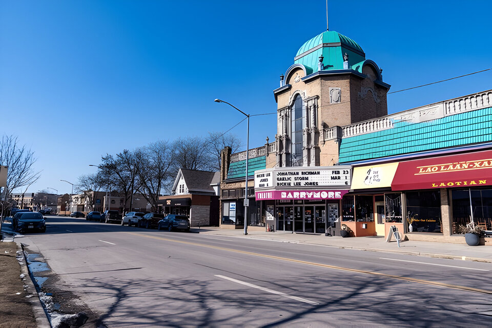 Atwood, Avenue in Madison, Wisconsin at Midday