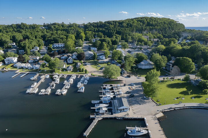 Fish Creek, Wisconsin located in Door County on the bay of Green Bay.