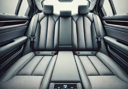 Interior and back seats view of BMW 5Series Car