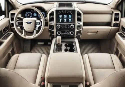 Interior of our luxury ford Expedition