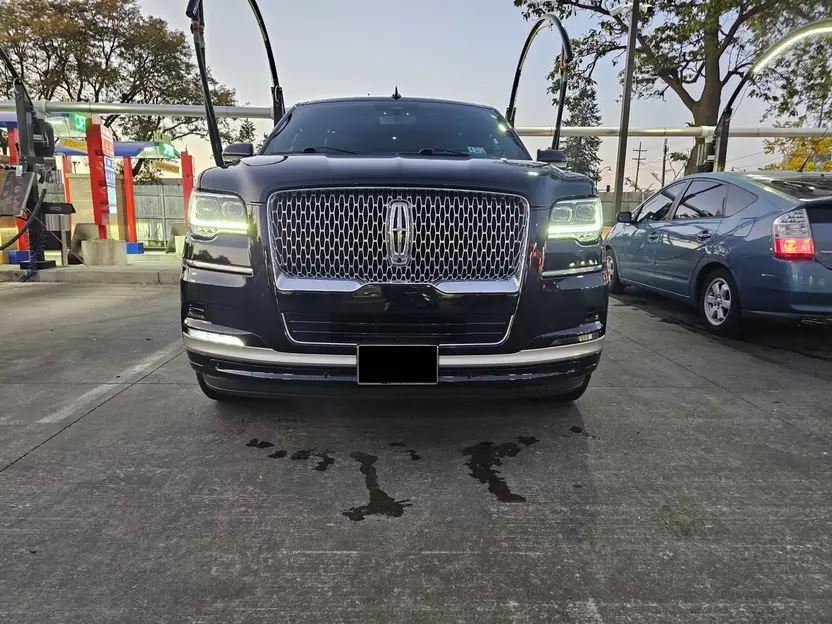 Luxury Black Lincon Navigator Standing at the parking